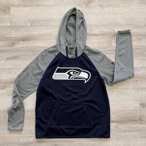 Nike Seattle Seahawks Sweatshirt Hoodie Pullover Youth Med ThermaFit 10/12 #A